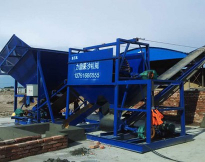 洗砂機工作